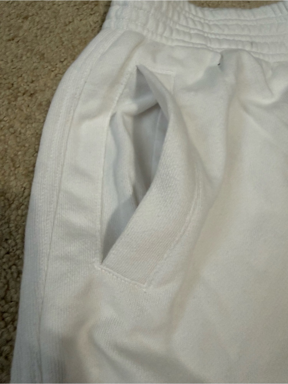 aerie White Athletic Lounge Shorts - Picture 2 of 4
